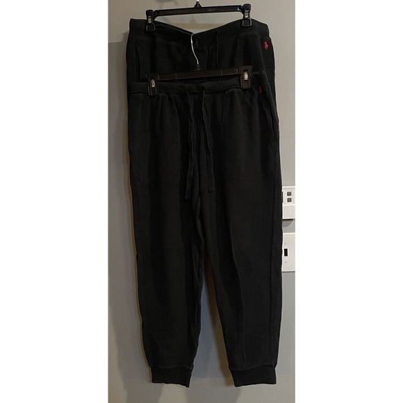Polo Ralph Lauren Pants Sleep Jogger Waffle Knit Thermal Lounge Lot Of‎ 2 Large - Picture 1 of 12